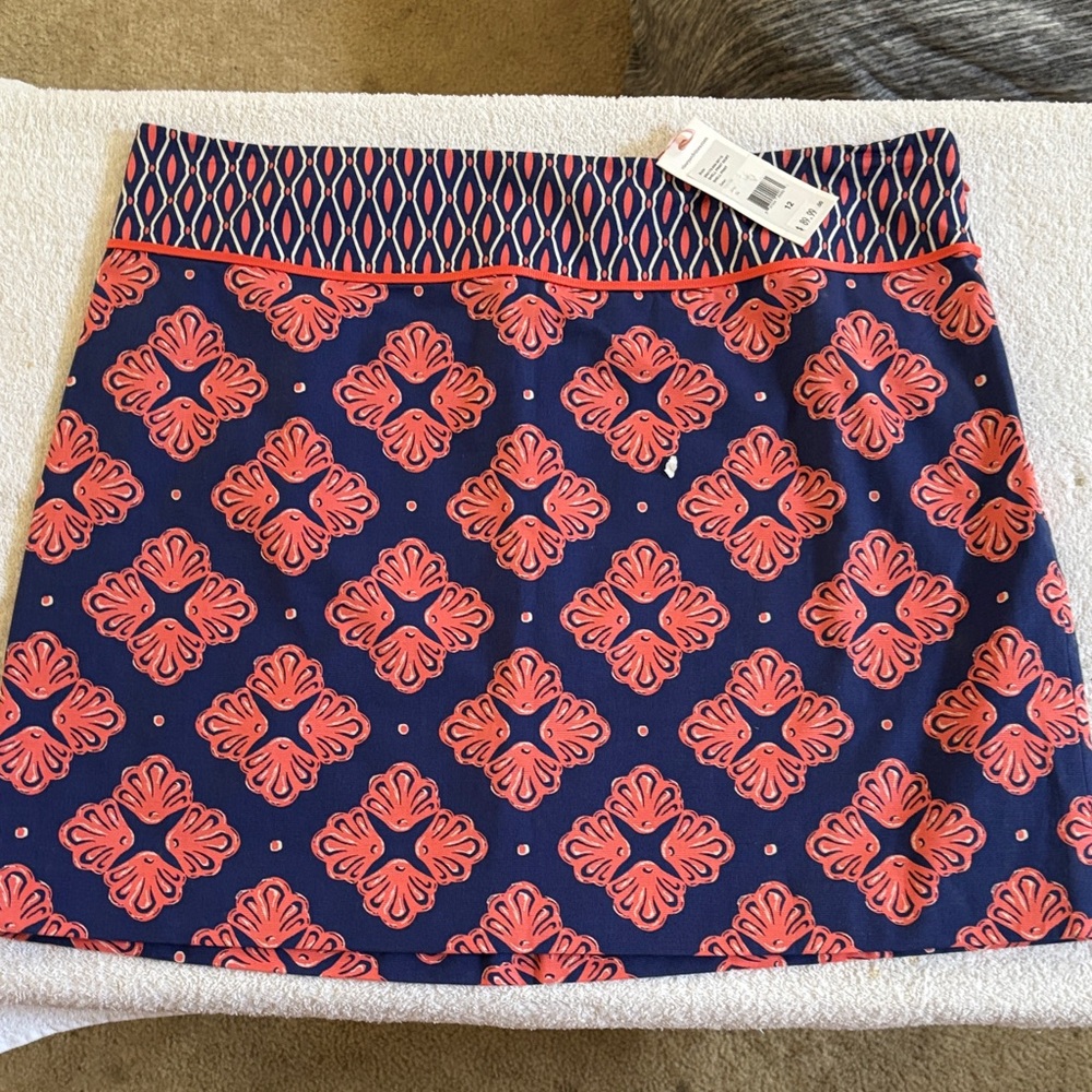 NWT Vineyard Vines Shell Print Skirt